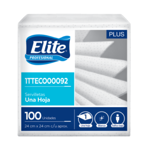 Servilleta Elite Professional Cóctel Plus UH Blanca 100 und