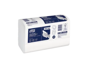 Toalla de Manos Doblada en Z Blanca Hoja Doble 150 hojas