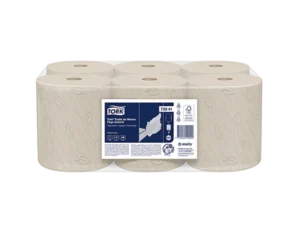 Toalla de Manos Flujo Central Natural Hoja Doble Rollo x 120 m