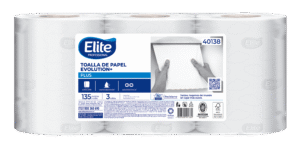 Toalla de Papel Elite Professional Plus UH Rollo Extra Blanca 135 mts