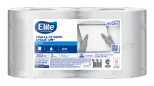 Toalla de Papel Elite Professional Plus UH Rollo Extra Blanca 250 mts